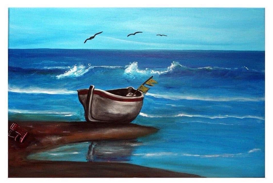 Abstraktes Gemälde Seelenfragmente