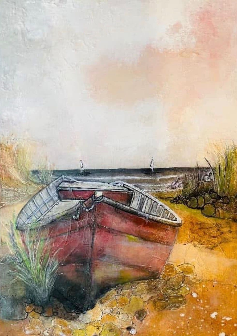 Landschaftsgemälde Wolkenreise