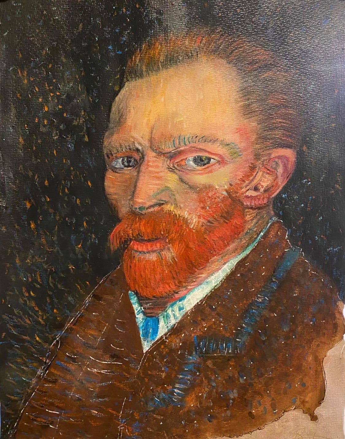 Abstraktes Gemälde Perlmutt