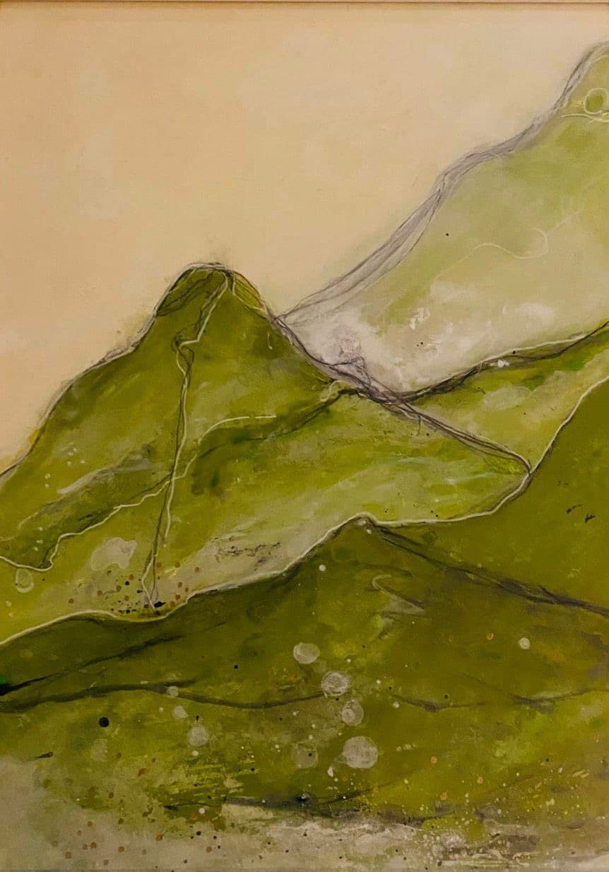 Abstraktes Gemälde Windstille