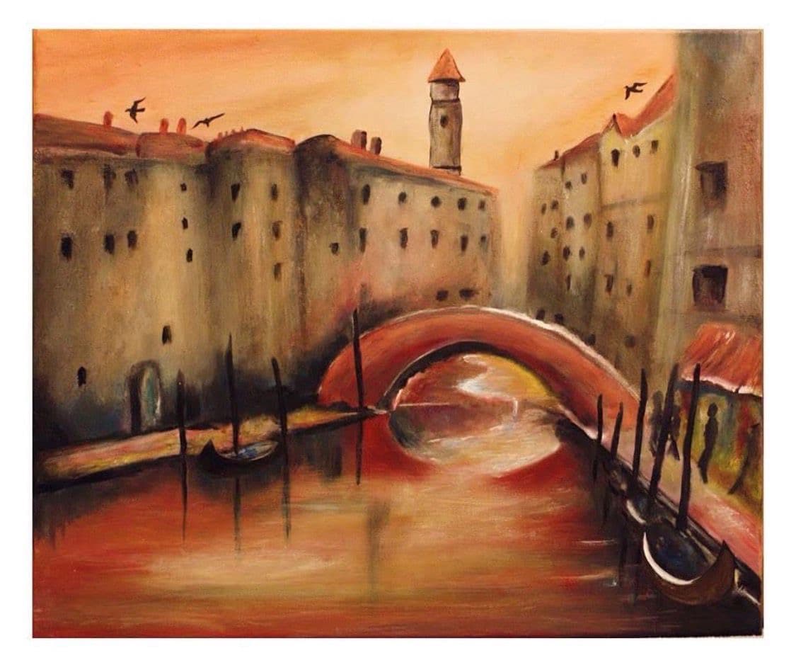 Abstraktes Gemälde Wandlung