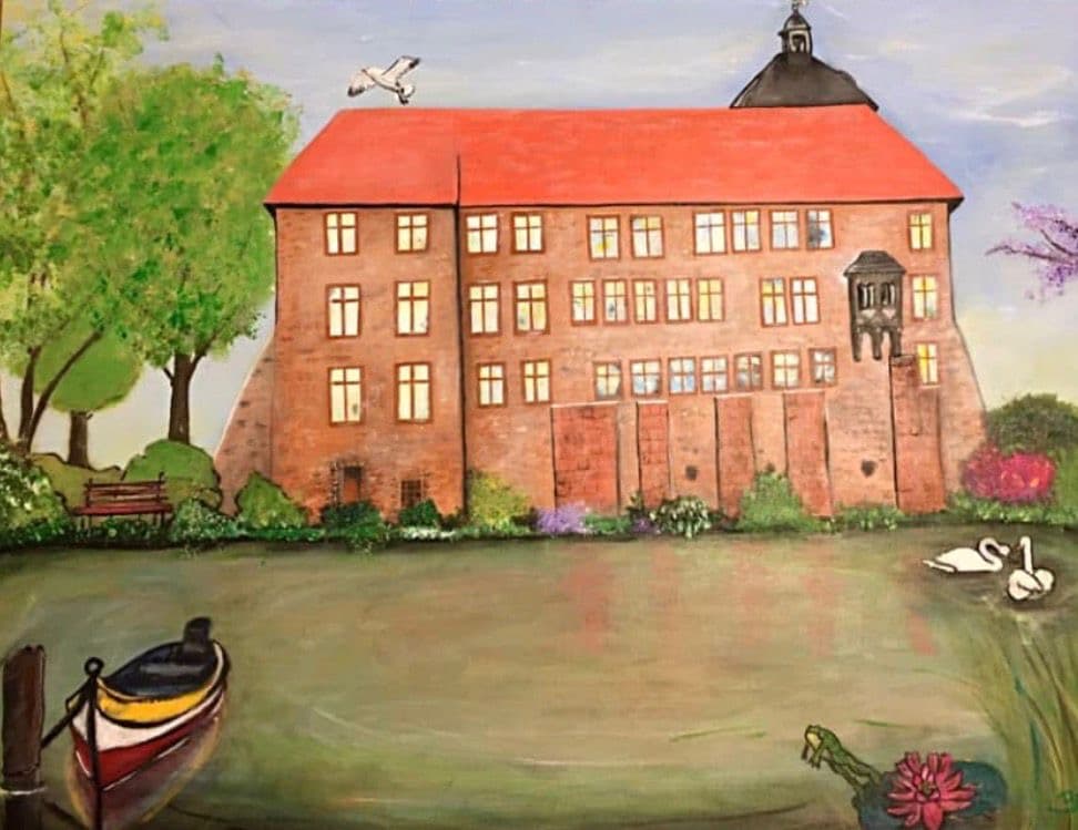 Mixed-Media-Werk Erdverbunden